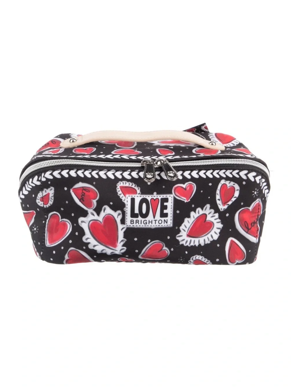 Brighton Hearts A Flutter Toiletry/Cosmetic Bag